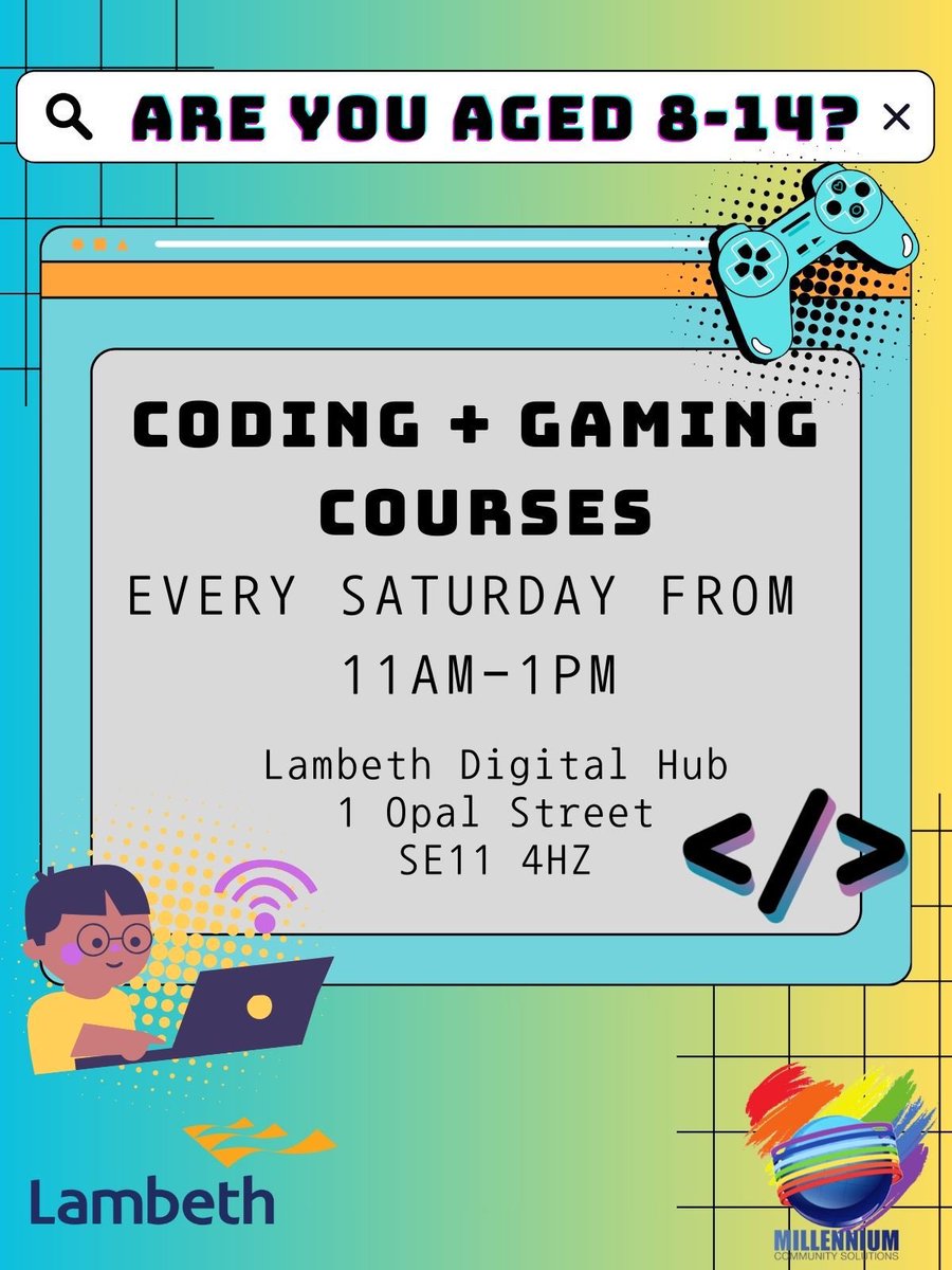 Exciting news ⁦@girlsintocoding⁩ on Saturdays for 8–14-year-olds. To register, Visit: southwyck.co.uk Register now!