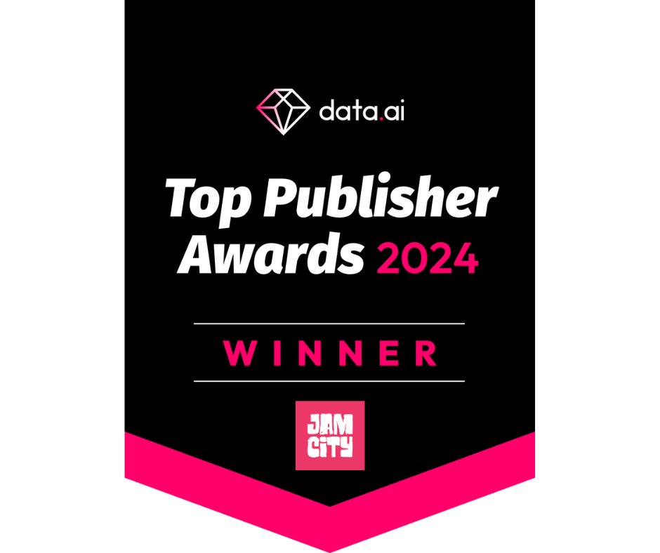 Honored to be a Top Publisher Award Winner for 2024 by @dataai! Jam City has a record of two games that reached the Top 10 in the RPG category: @HPHogwartsMyst and @DCHVGame . Thanks for the recognition and congrats to our development teams on their achievements!