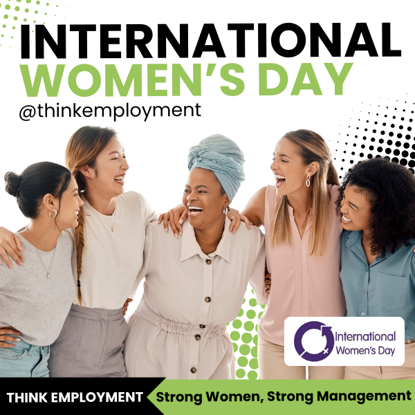 On this International Women's Day, we at Think Employment are proud to celebrate the remarkable women who lead, inspire, and pave the way for excellence in our organization. 🌟

#InternationalWomensDay #StrongWomenStrongManagement #ThinkEmployment