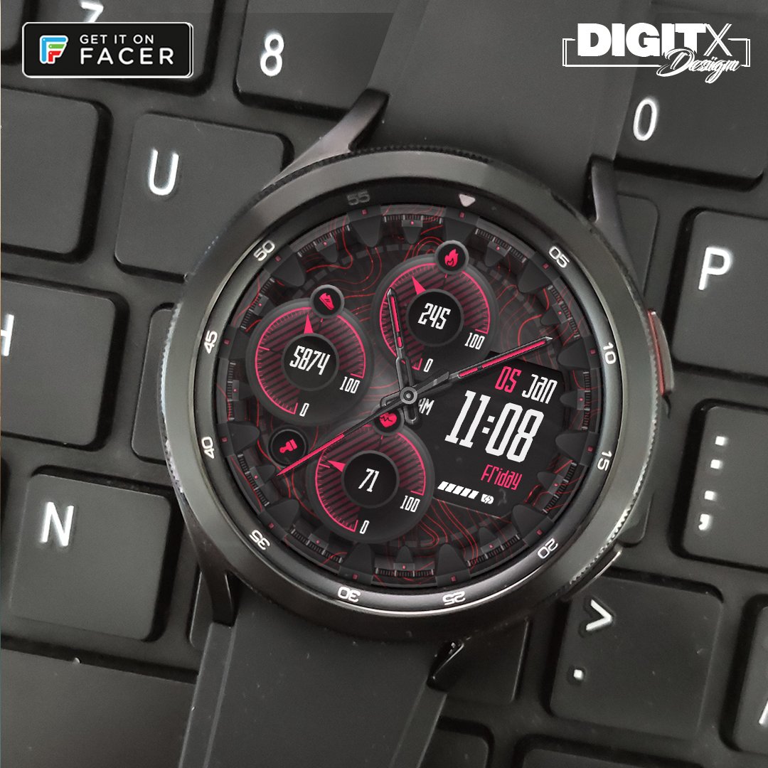DigitX_WF's tweet image. Rubber Band - new Hybrid on FACER beta.facer.io/watchface/OyXB…