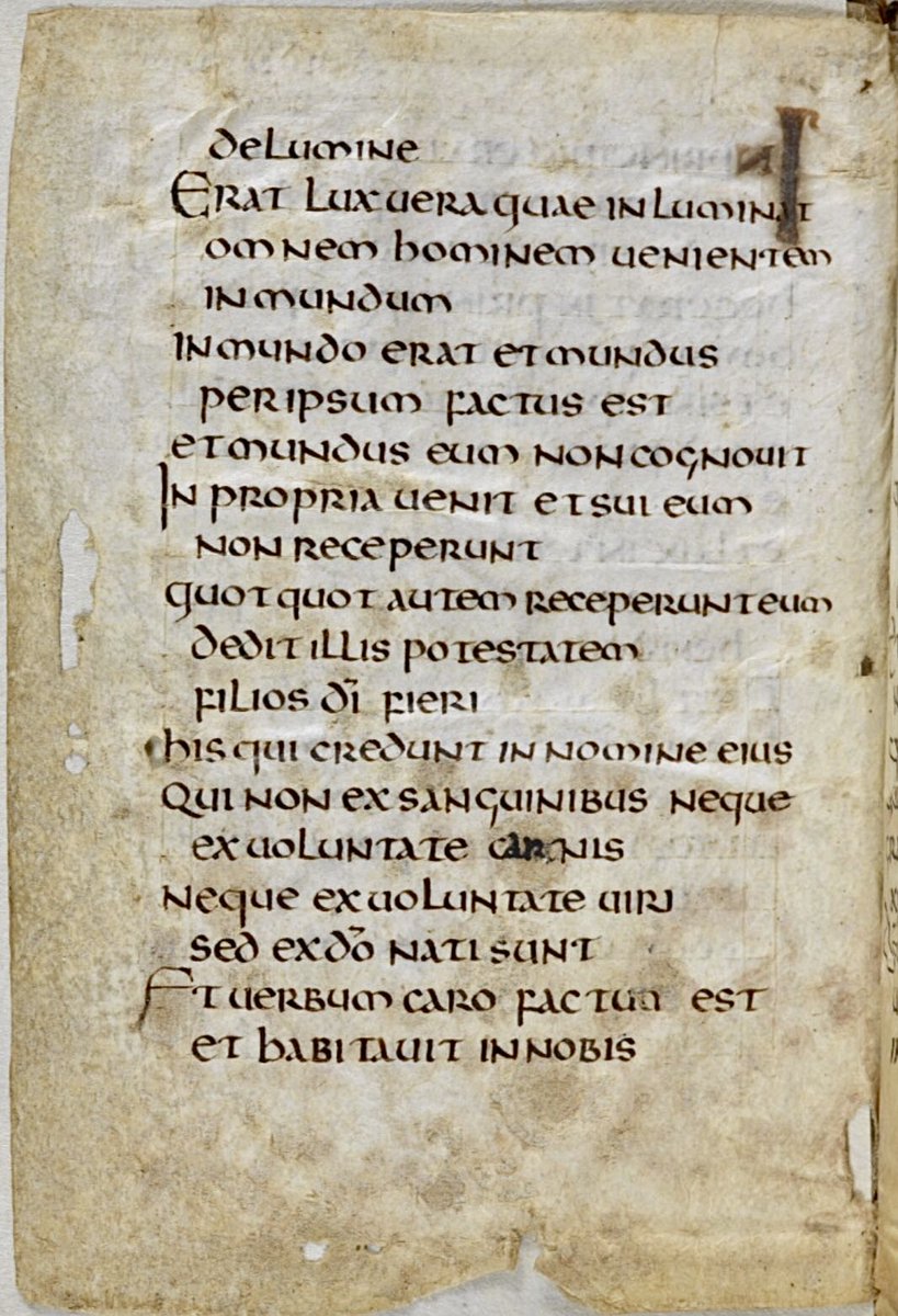 "The St Cuthbert Gospel (formerly known as the Stonyhurst Gospel) retains its original binding and is the oldest intact European book."    
#WorldBookDay 
BL Add MS 89000; Early 8th century; The St Cuthbert Gospel; Wearmouth-Jarrow; ff.1r-1v <a href="/BLMedieval/">Medieval Manuscripts</a>