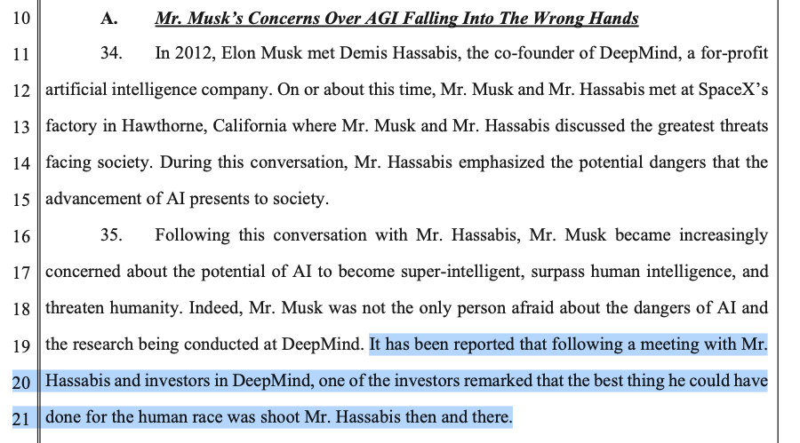 Wild passage from @elonmusk's lawsuit against @sama