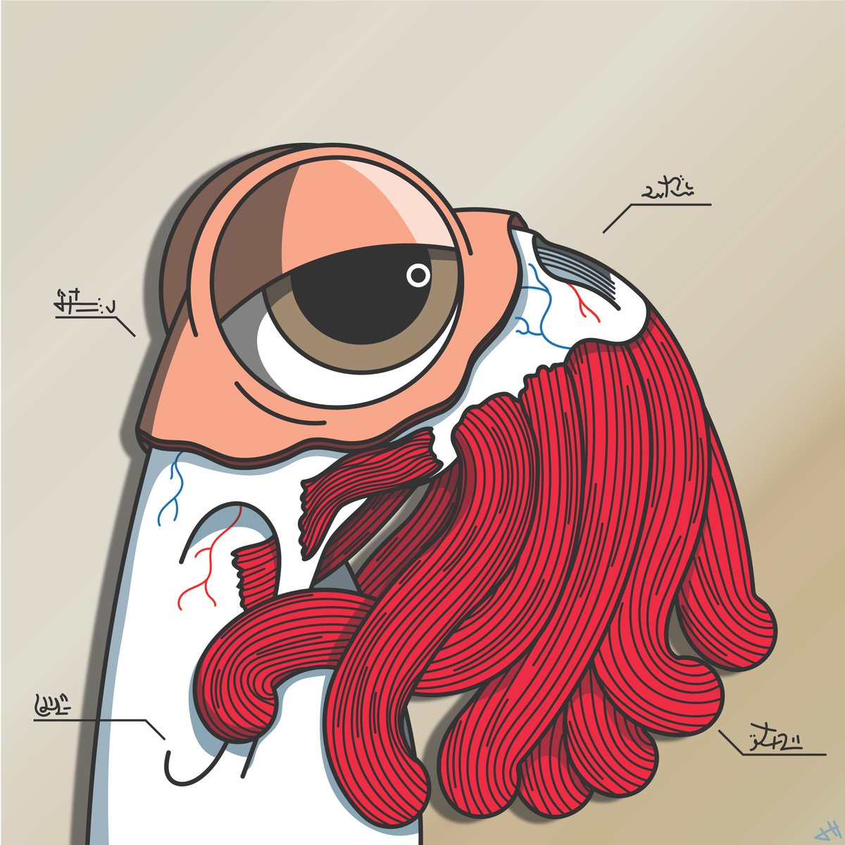 👁️🐙👁️ Anatomy of Cuddle #369 is now live in a Flash Auction on <a href="/0xCampfire/">Campfire 🔺</a>. 
🔥5 min
🔥.5 #AVAX Minimum (no reserve)
🖼️ GL Link in Comments  
#AVAXART