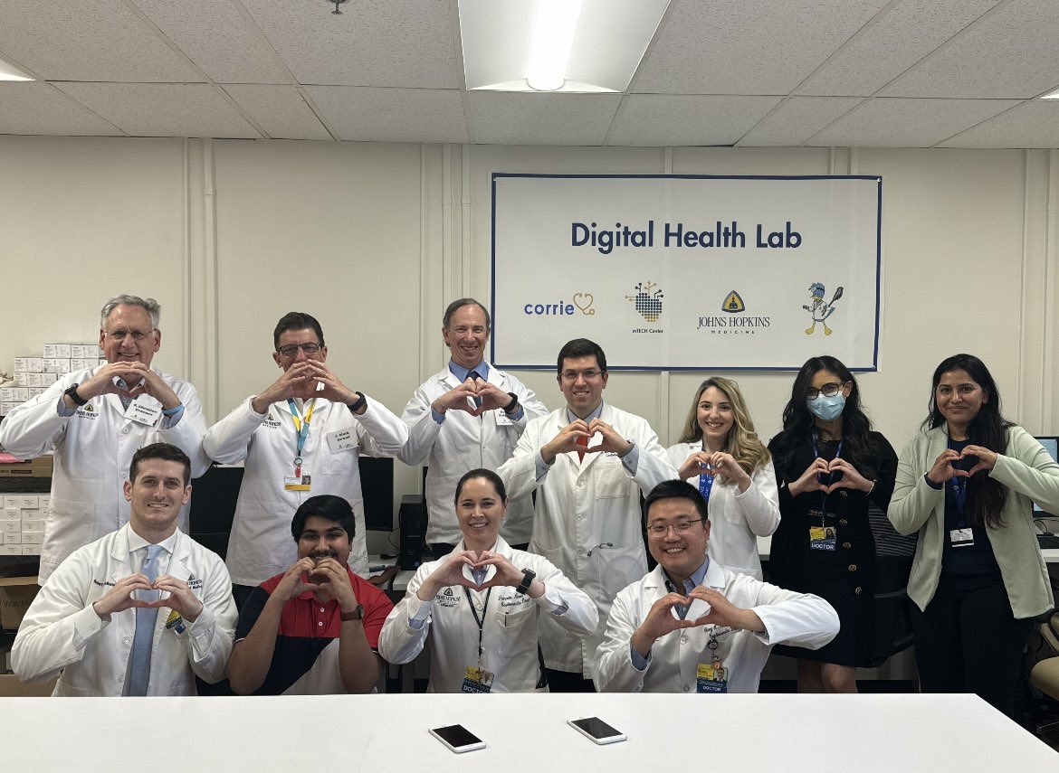 Exciting to have the Johns Hopkins Trustees visit our digital health lab to show how we are improving hearts and lives through digital health. @CiccaroneCenter @hopkinsheart @HopkinsMedicine @HopkinsMedNews @CorrieHealth @SethShayMartin @DoctorMarvelMD @NinoIsakadze @changkim211