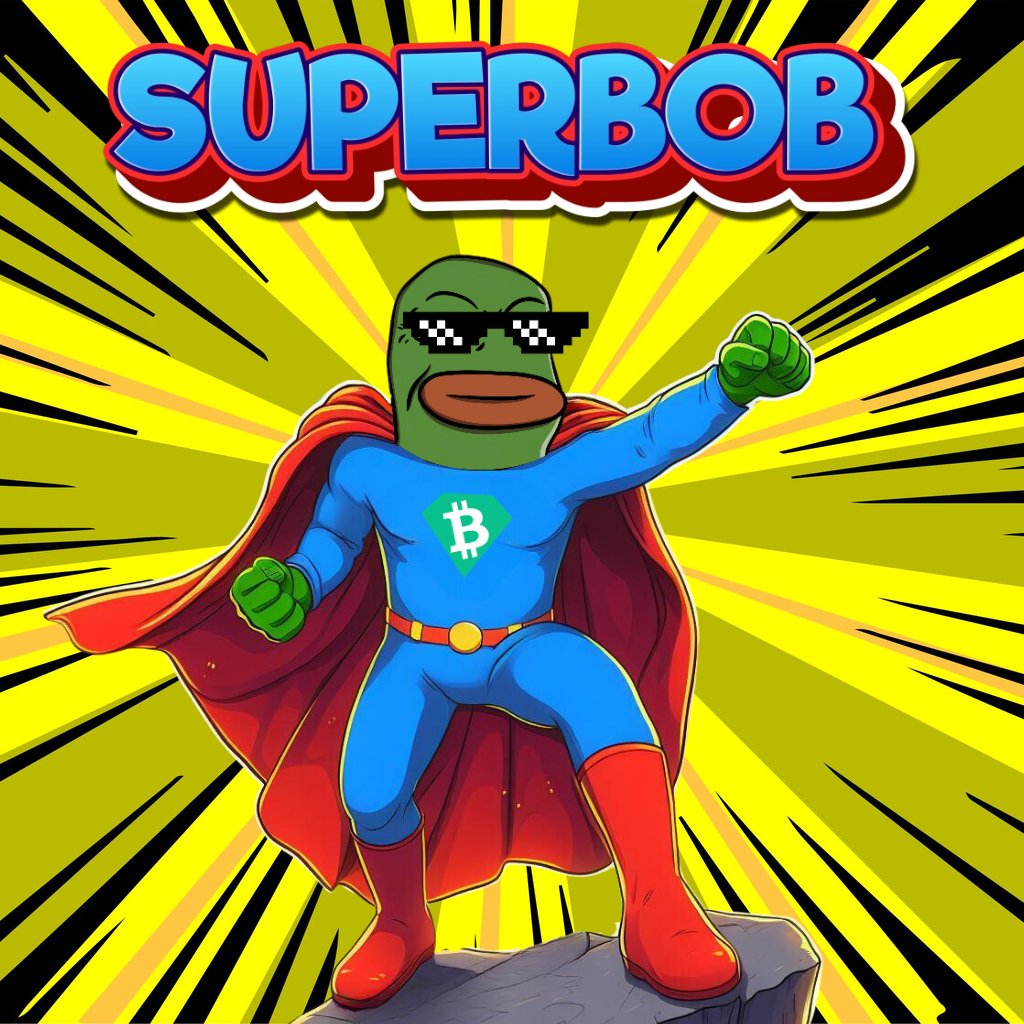 BobEthToken's tweet photo. 🦸‍♂️💥 SuperBob is here, capes on! Strength 💪 and heart 💛 ready to conquer the day. Cosmic comrades, to the skies for Bob heroics beyond the horizon! 🌅 #SuperBob #CosmicComrades #BOB https://t.co/bjhDDH91hF