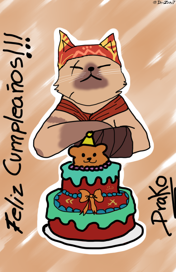 Pequeño Regalo por su cumple. Espero que tane no se lo termine al pastel o a el. EHE <a href="/zDrako7/">z.Drako "Comisiones Abiertas"</a>