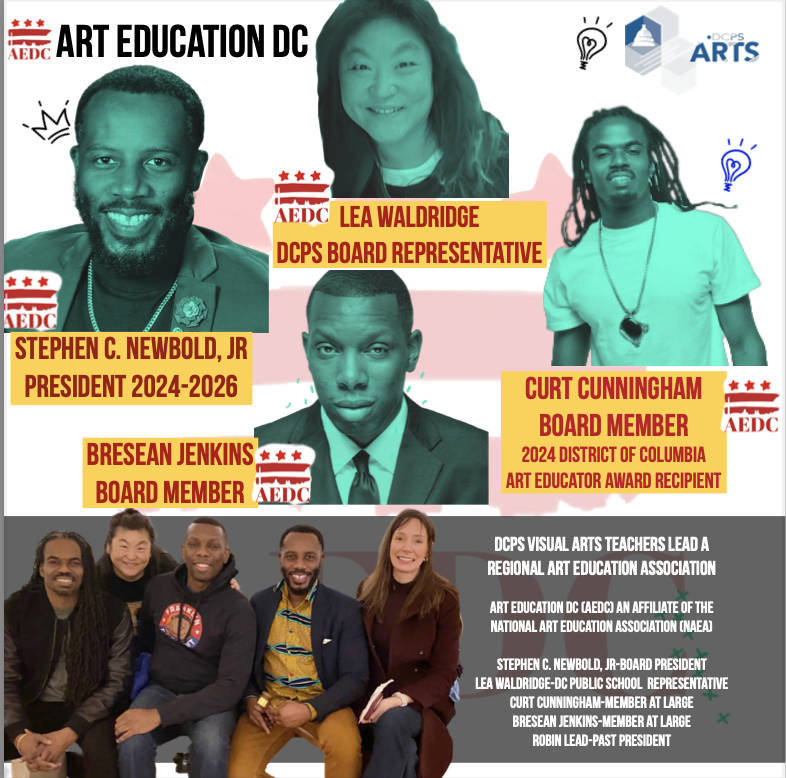 Congratulations to Deal art teacher Mr. Cunningham who has been named the 2024 District of Columbia Art Educator awardee by the National Art Education Association! #admsherewegrow