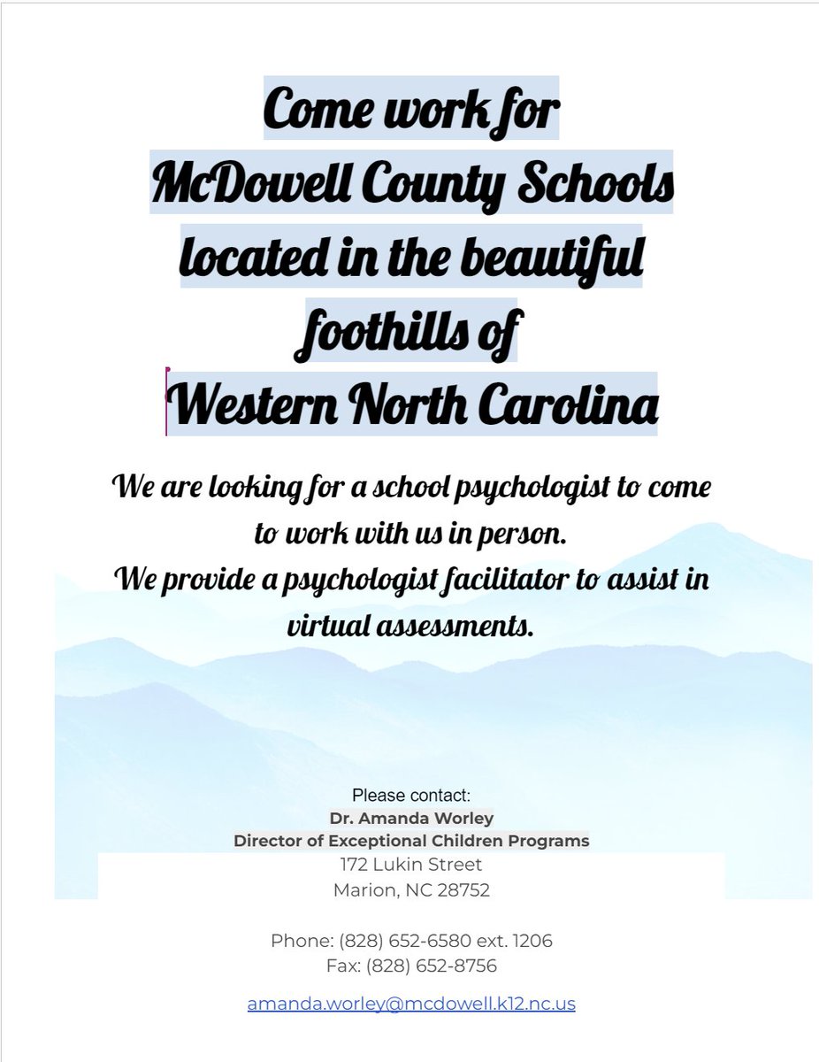 NCDPI School Psychology tweet media