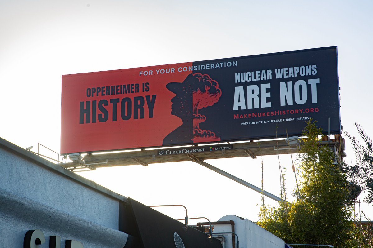 Our billboards are up all around Los Angeles! Are you ready to #MakeNukesHistory? Take action at makenukeshistory.org.