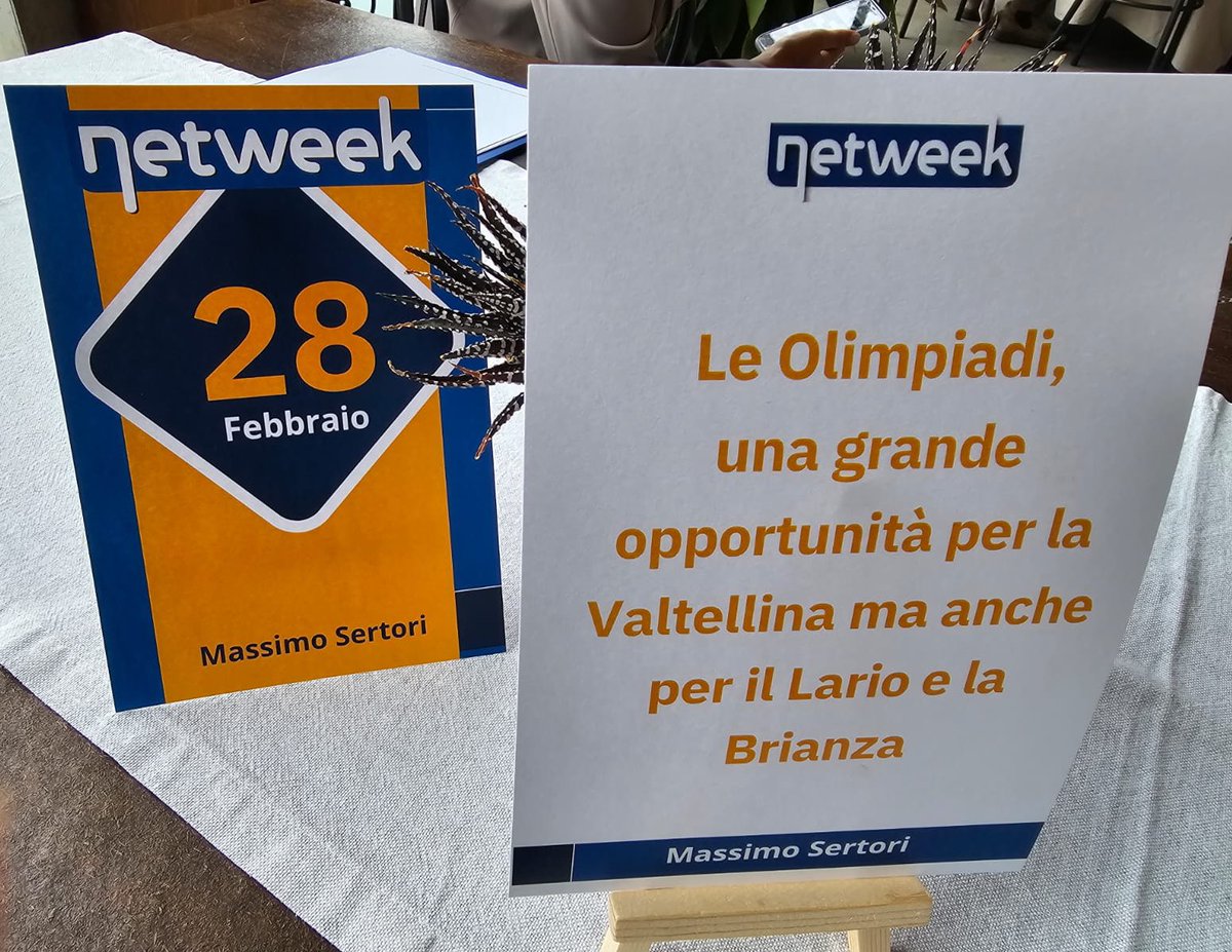 MassimoSertori_'s tweet image. Ospite di #Netweek ho avuto l’occasione di fare il punto sulle #Olimpiadi2026 con numerosi imprenditori, manager e rappresentanti delle istituzioni e delle associazioni di categoria locali.
#Istituzioni e #imprese d’accordo: una sfida da vincere tutti insieme per il nostro futuro