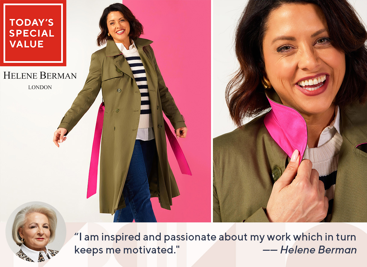 QVC UK on X Make a fashionable statement with the Double Breasted Trench Coat from Helene Berman a modern revival of a classic wardrobe go to only available at QVC. https t RVR06upZBE https t Gy...