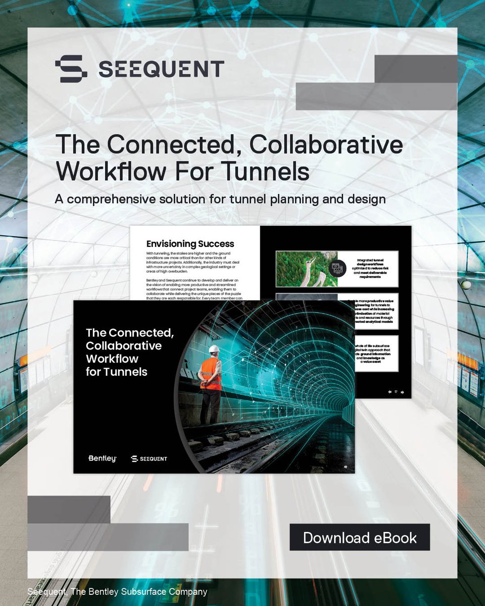 As a tunnel engineer, you need a digital solution that supports an efficient, comprehensive and collaborative workflow. Find out how to work with a connected set of solutions that allow you to deliver projects faster with more certainty. Download eBook: seequent.com/community/rese…