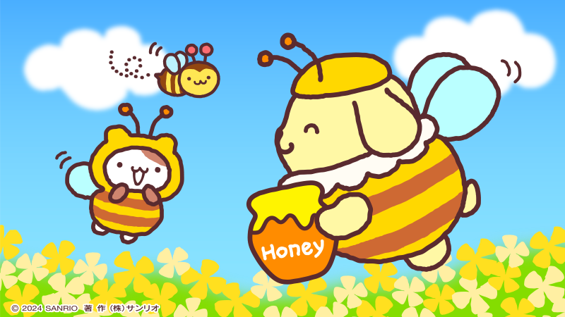 purin_sanrio's tweet photo. 春を運ぶみつばちプリンだよ〜♪ https://t.co/NTFfI9dqvH