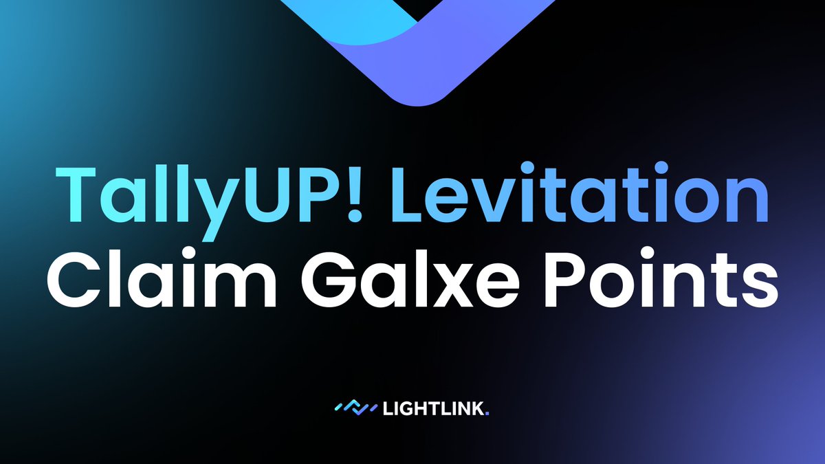 LightLink ⛓️ (@lightlinkchain) on Twitter photo Take on the <a href="/Galxe/">Galxe</a> Side Quest for the LightLink x <a href="/tallyup/">TallyUP! | Tournament for billions.</a> Tournament!
- Read the guide on how to win the tournament.
- Join the fray.
- Compete for up to $5,000 in prizes + claim Airdrop points.
Double dip! Only 7 days left until the Knockout Stage.
💨 galxe.com/lightlink/camp… Take on the <a href="/Galxe/">Galxe</a> Side Quest for the LightLink x <a href="/tallyup/">TallyUP! | Tournament for billions.</a> Tournament!
- Read the guide on how to win the tournament.
- Join the fray.
- Compete for up to $5,000 in prizes + claim Airdrop points.
Double dip! Only 7 days left until the Knockout Stage.
💨 galxe.com/lightlink/camp…