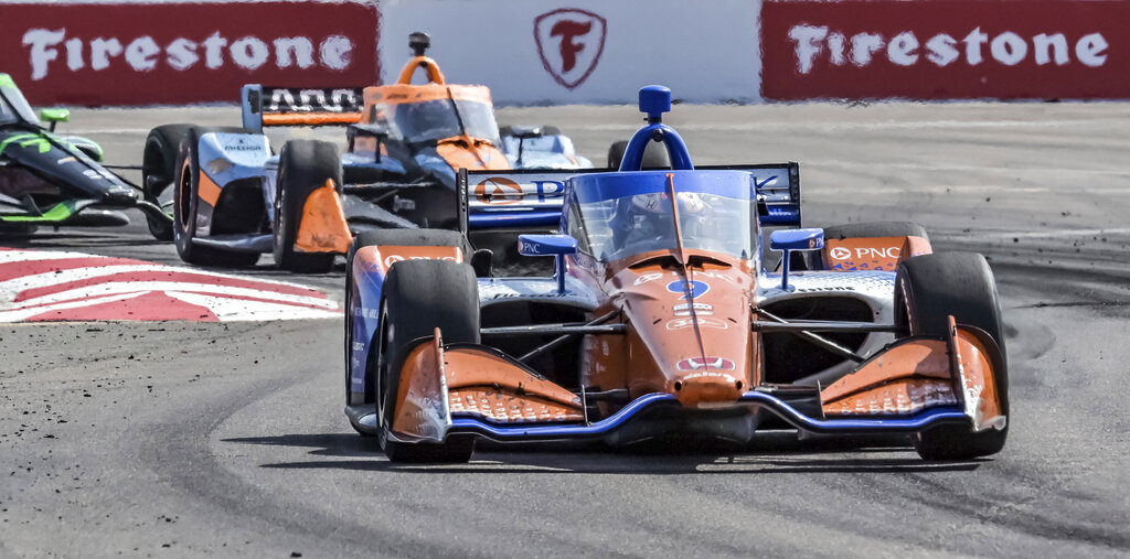 WFLA's tweet image. Drivers gearing up for Firestone Grand Prix of St. Petersburg, Dixon eyes first St. Pete victory | @WFLAKaren reports: bit.ly/3TnauLL
