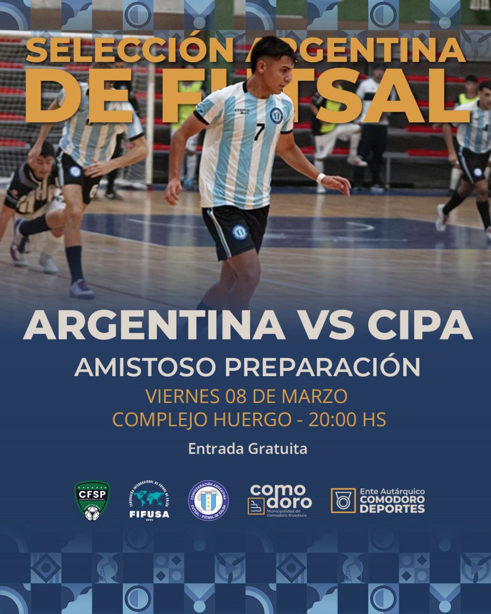 FUTSAL🇦🇷⚽️Argentina juega en casa 🏠 Se palpita el Mundial C20 en Comodoro 🔥⚽️

instagram.com/p/C4Oio4fv2FQ/…