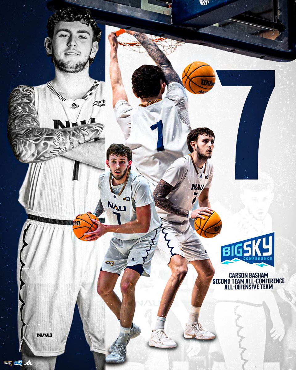 NAU Men's Basketball (@naubasketball) on Twitter photo On lock 🔒
Congrats to our guy <a href="/carson_basham/">Carson Basham</a> on two big time honors 💪
#RaiseTheFlag | #BigSkyMBB On lock 🔒
Congrats to our guy <a href="/carson_basham/">Carson Basham</a> on two big time honors 💪
#RaiseTheFlag | #BigSkyMBB