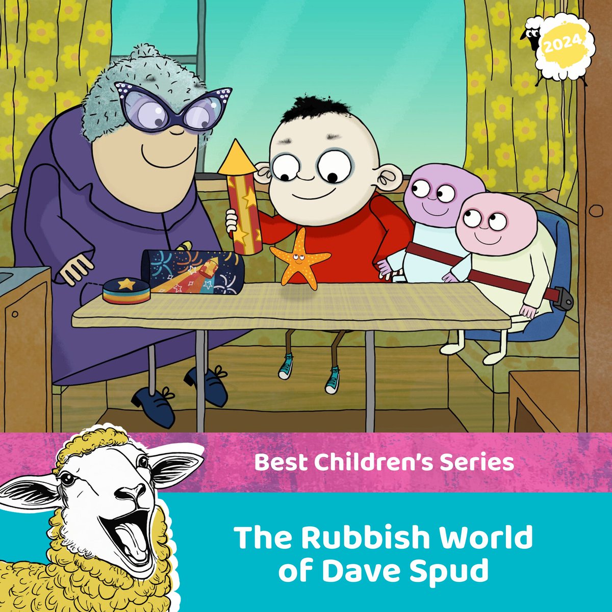 Mega congratulations to The Rubbish World of Dave Spud who are awarded Best Children’s Series! #BAA24