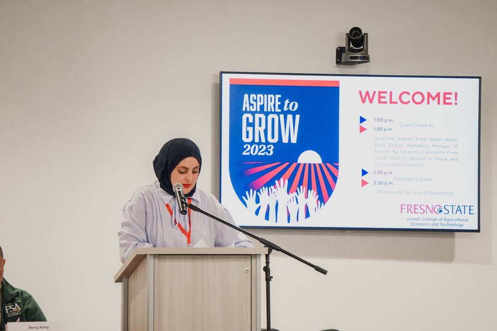 #TBT To the Aspire to Grow Conference held here at Fresno State last March. It was a great opportunity for Fresno State students, surrounding junior colleges, and local high schools to join in on what's new in the industry! 🌾⁠