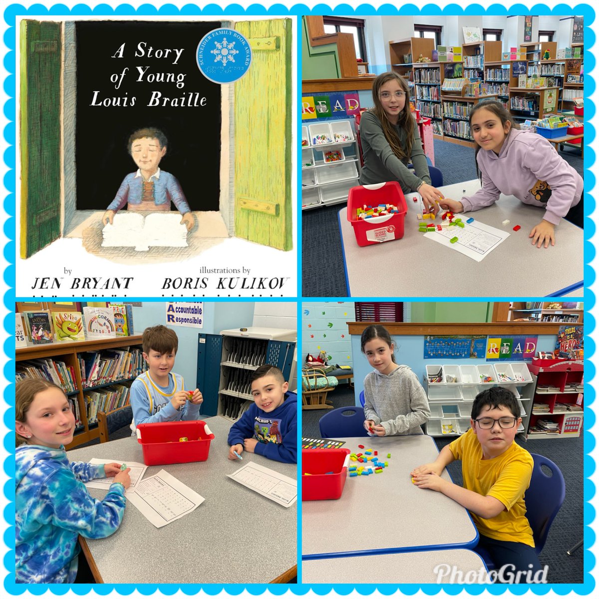 Kelly Parson (@kparson304) on Twitter photo Students learned about Louis Braille and the Braille system this week in class. Students wrote their names in Braille, then went to the Maker-space to use Braille Legos, Braille Uno cards, and “read” Braille books. #WIProud <a href="/OquenockWI/">Oquenock Elementary School</a> <a href="/AmandaHarvey04/">Amanda Harvey</a> <a href="/RomanelliPaul/">Paul Romanelli, Ed.D.</a> Students learned about Louis Braille and the Braille system this week in class. Students wrote their names in Braille, then went to the Maker-space to use Braille Legos, Braille Uno cards, and “read” Braille books. #WIProud <a href="/OquenockWI/">Oquenock Elementary School</a> <a href="/AmandaHarvey04/">Amanda Harvey</a> <a href="/RomanelliPaul/">Paul Romanelli, Ed.D.</a>
