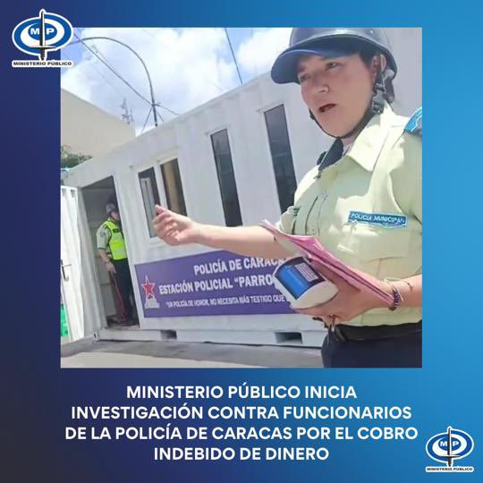 TarekWiliamSaab's tweet photo. #AHORA

@MinpublicoVEN inicia #investigación contra #Funcionarios de la Policía de Caracas: por los #delitos de Retraso u Omision Intencional de Funciones Agravada y Agavillamiento:

estos sujetos exigieron a un ciudadano un pago de dinero en #Dólares a cambio de no retener su vehículo tipo moto. 

#Justicia.
