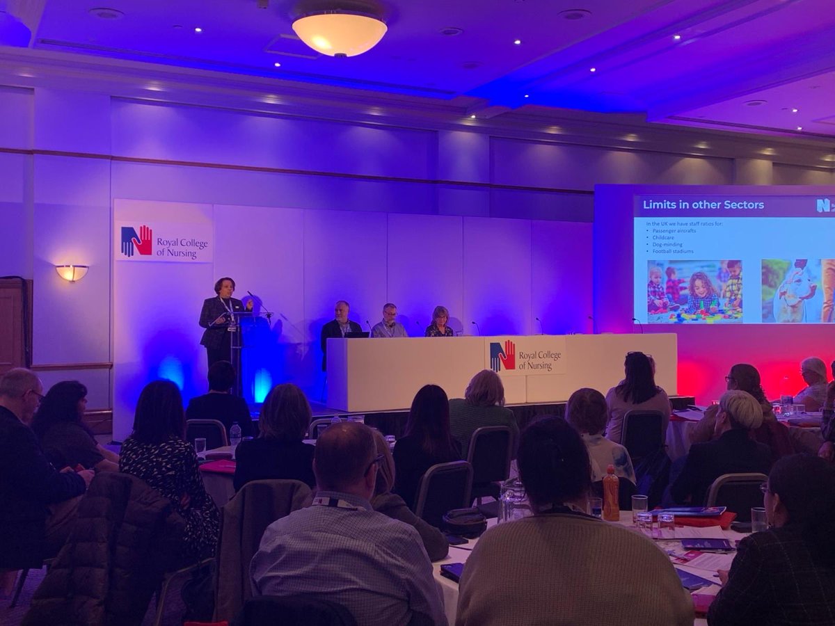 olgalwalters's tweet image. ⁦@theRCN⁩ CNO Nicola Ranger &amp;amp; Dr Jane Ball giving a clear understanding of what is safe staffing “Would you fly a plane without the correct number of flight attendants?” Why are #Wards not having the correct number of nurses on shift? ⁦@RCNSthBham⁩ ⁦@patcullen9⁩