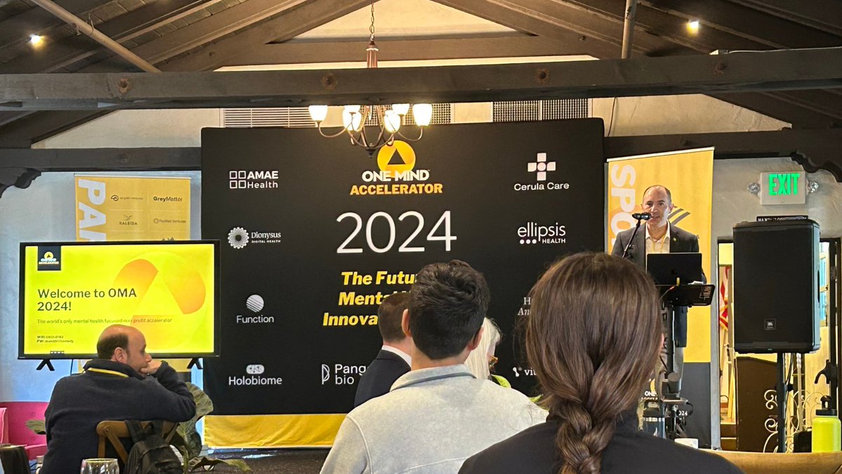 What a pleasure to witness the launch of the 2024 #OneMindAccelerator! So inspiring to see this cohort leverage innovation and technology to improve the lives of persons living with mental illness. Congratulations to this year’s cohort! 🥳