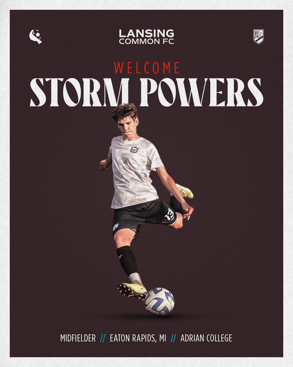 lansingcommonfc's tweet photo. More roster news! It's time to introduce you to 2 more players who are new to our squad for the 2024 season. Welcome, Storm and Brett! https://t.co/PmJIQRhjBJ