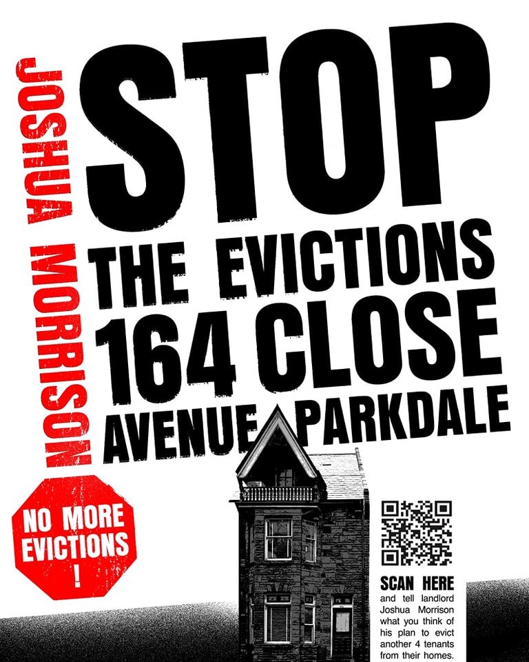 ParkdaleOrg's tweet photo. In Aug. 2023, Joshua Morrison, owner of Morrison Plumbing &amp; Mechanical Ltd., bought the 10-unit building at 164 Close Ave. in Parkdale.

Tenants received lawyer’s letters urging them to take buyouts. Five of the tenants refused to move out.

https://t.co/IjeI3YvgDd https://t.co/kF5e2risv3