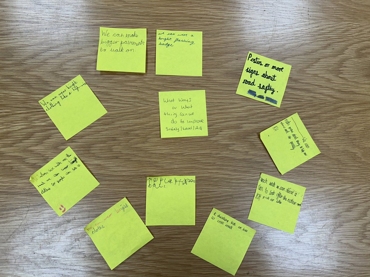 Toni0750's tweet photo. Great work undertaken today by the school council pupils from @BatleyParishCE They discussed concerns about safety outside school; how their concerns can be improved; what methods could be used; how can Air Quality be improved. 
This is all part of their @TeamModeshift work https://t.co/RwcPUreqoT