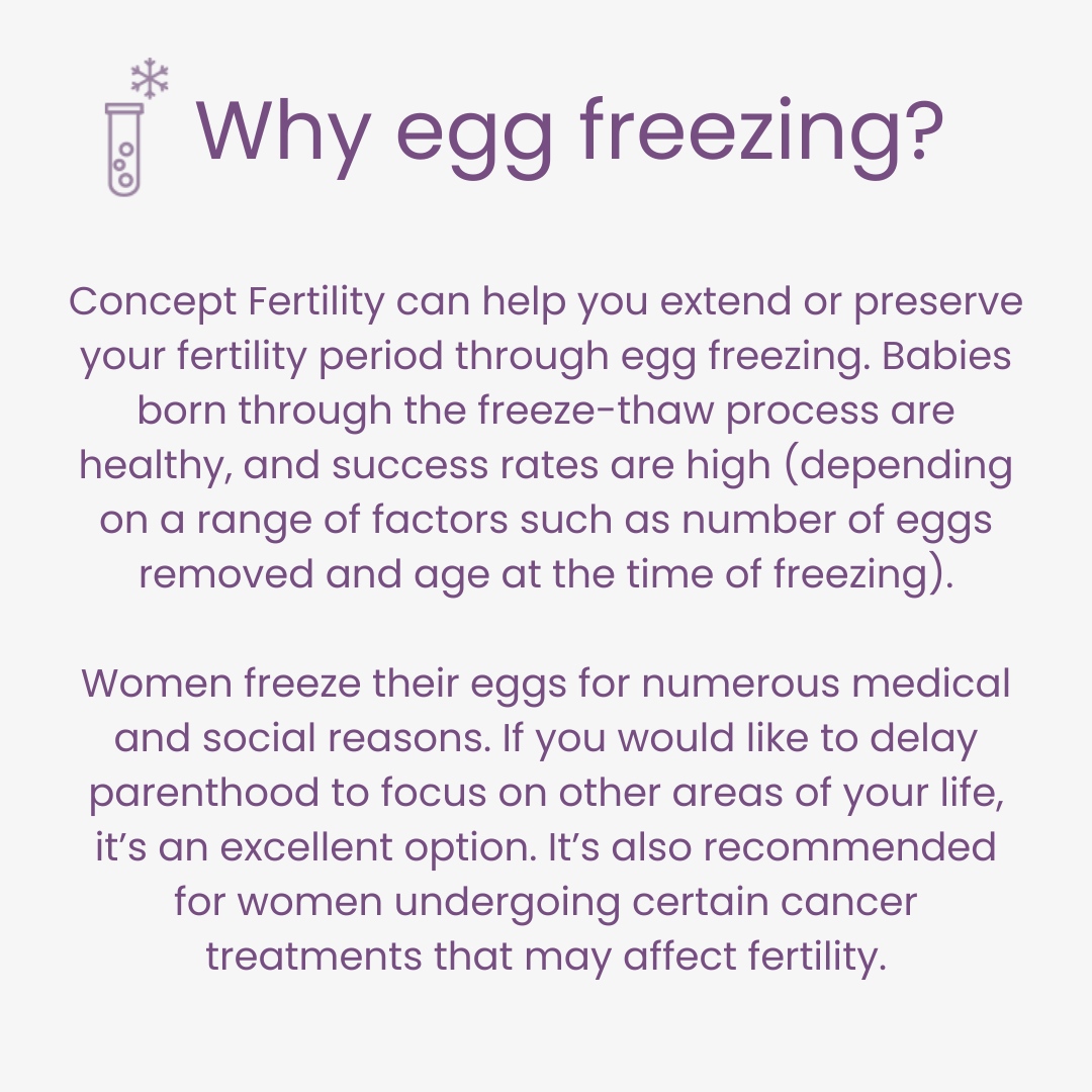 ConceptClinic's tweet photo. 🧊 Egg freezing is a procedure that’s considered by many women for a multitude of reasons. Some opt to have their eggs cryopreserved for the best chances of conceiving when the time is right, whilst others do so as a precautionary measure when undergoing invasive treatments li... https://t.co/5Fne6133Cm