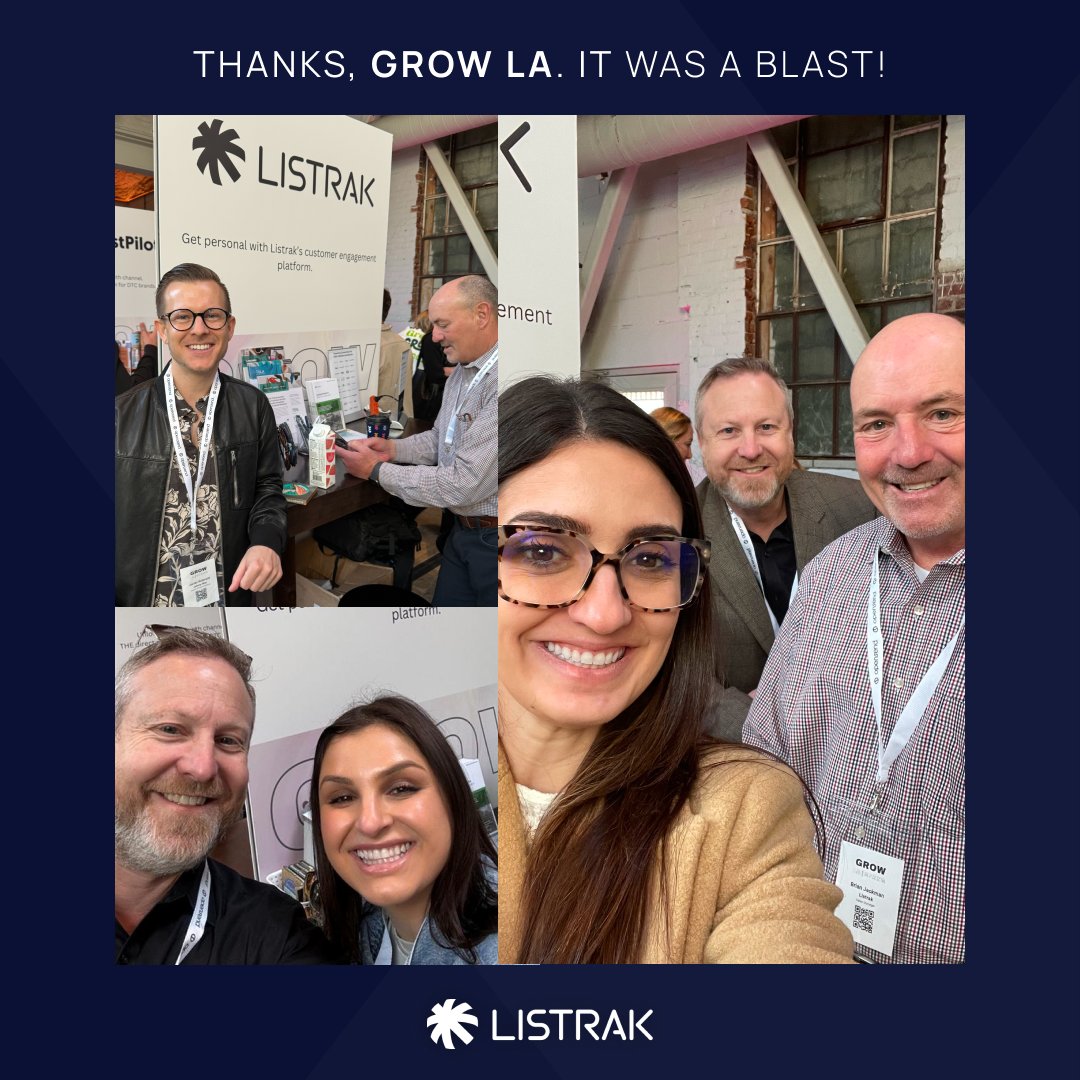 We just got back from GROW LA! It was great to be part of this amazing community of leading marketers. #listrak #GrowLA #MarketingCommunity #DigitalMarketing #MarketingConference #MarketingNetworking #MarketingProfessionals #MarketingEvent