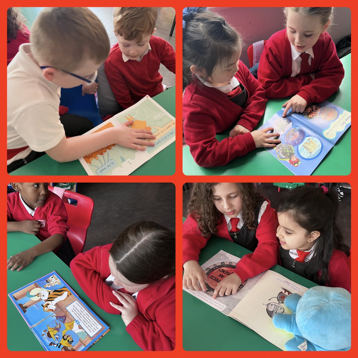 Thank you <a href="/HigneyMiss/">Miss Higney</a> for having us this afternoon for a visit 🤗 we loved doing paired reading together for World Book Day <a href="/CorpusChristi_K/">Corpus Christi PS</a>