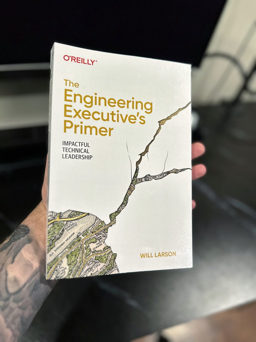 New @Lethain book came in. Excited to read. We need more modern technical leadership content out there.