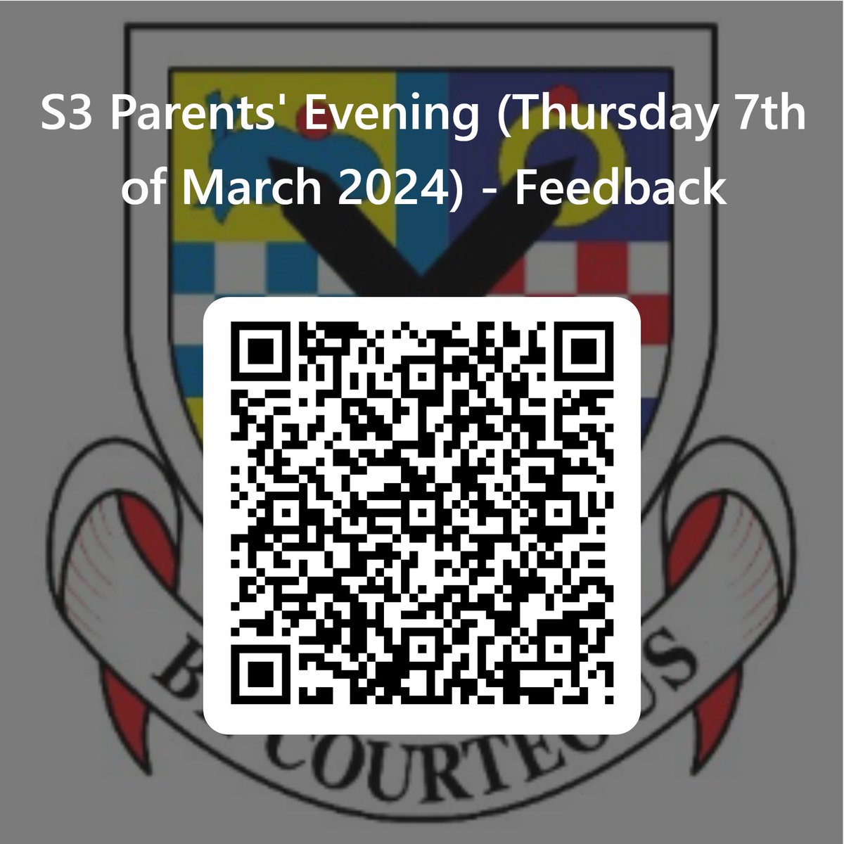 A great parents' & carers' evening tonight - thanks to our teaching staff, all who attended & @stewacpupils and @Stewac_PCouncil who helped. As always we look for feedback and would be grateful if you could spare a few minutes to complete the survey: forms.office.com/e/zzT8UdUzR4