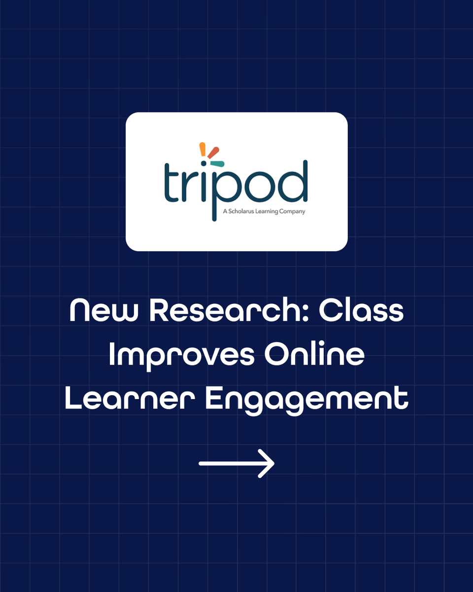 WeAreClassTech's tweet image. We partnered with @TripodEducation to explore how Class’s virtual classroom platform impacts #LearnerEngagement. We’re excited to report that Class does, in fact, impact learner engagement better than traditional web conferencing!
Learn more here --> bit.ly/49Jw6HS
