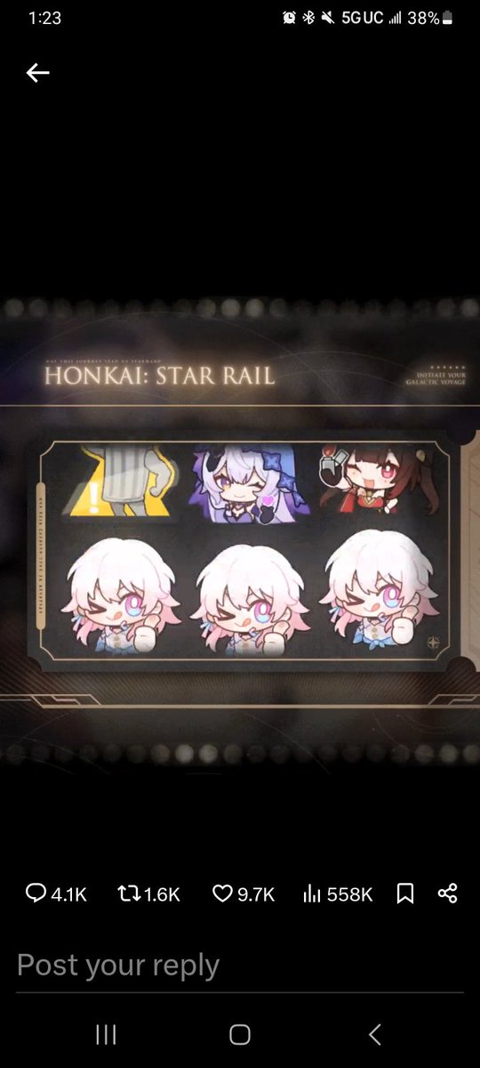 LuckyAccount16's tweet photo. @honkaistarrail Me 

Uid:601920555 https://t.co/BZ1UFlXjK2