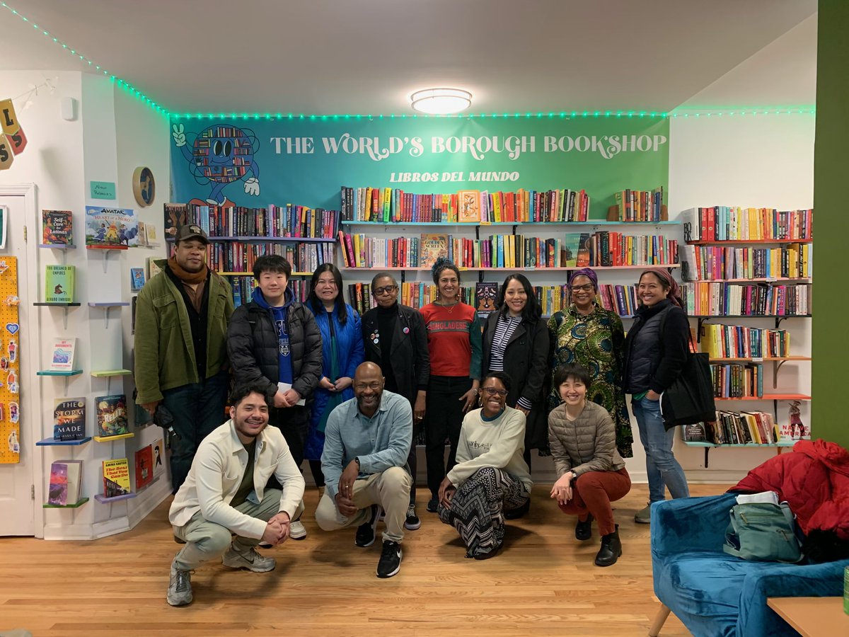 Earlier in March, we met the Memoir &amp; Autobiographical Writing Workshop participants at the World's Borough Bookstore! The cohort of 8 writers were selected through a competitive process and each received a full scholarship to attend the 6-session workshop, taught by <a href="/olivewitch/">Abeer Hoque</a>!