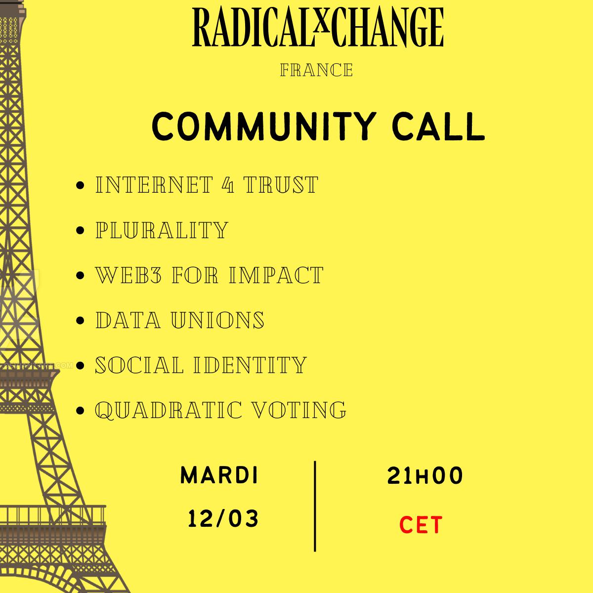 RxC France Community Call, c'est Mardi 12 Mars a 21h CET. DM si vous etes interesses.