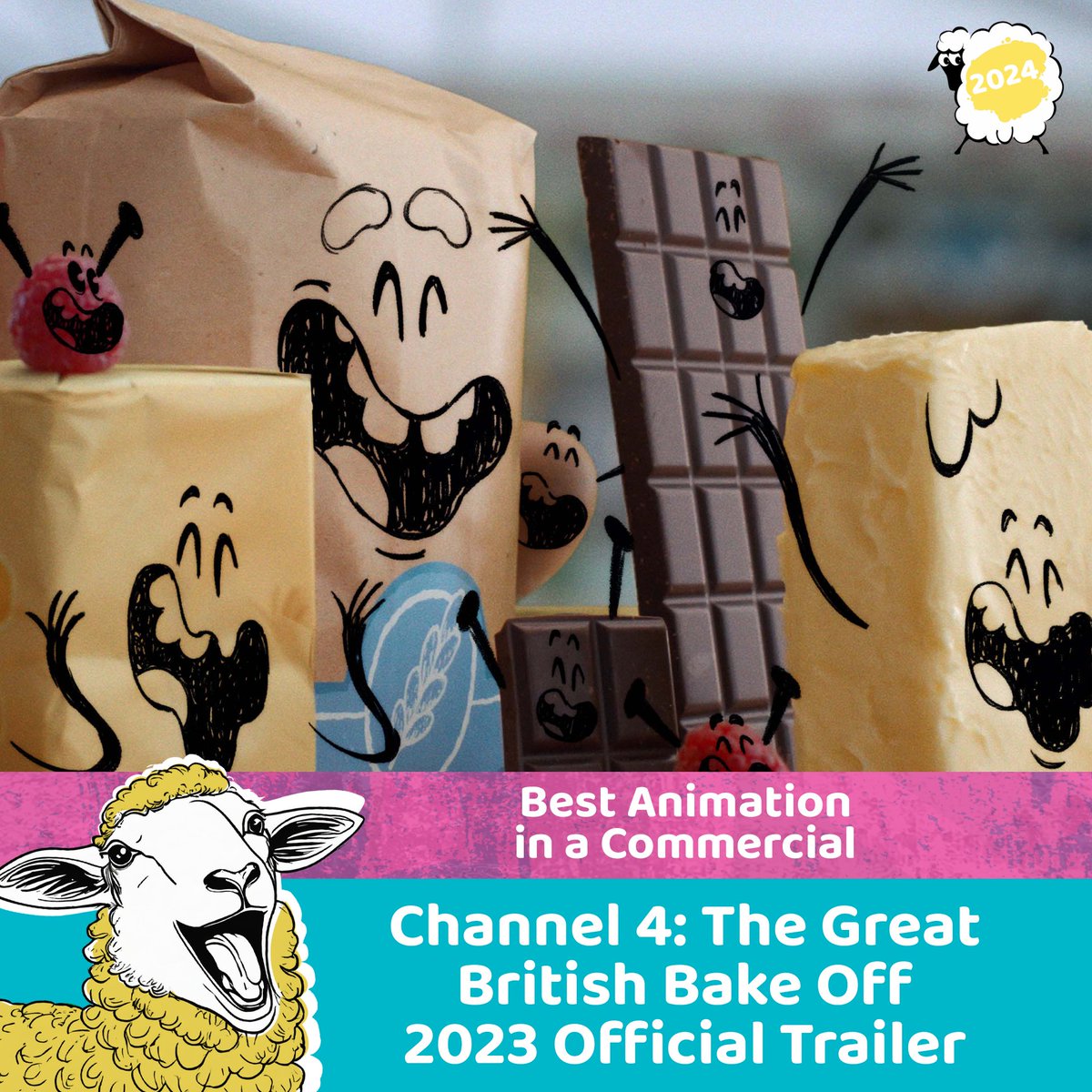 Channel 4: The Great British Bake Off 2023 Official Trailer wins Best Animation in a Commercial! Awesome work! #BAA24