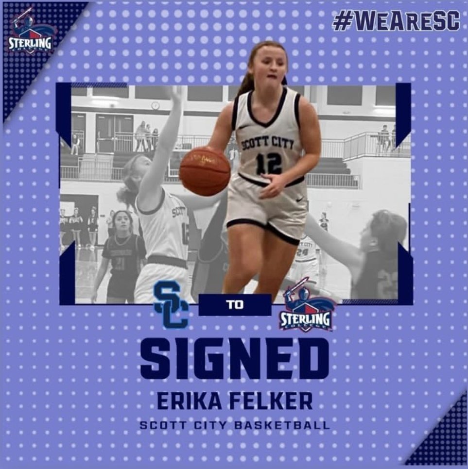 Congrats to <a href="/felker_erika/">Erika Felker</a> on signing with Sterling. Great things ahead of you!!!