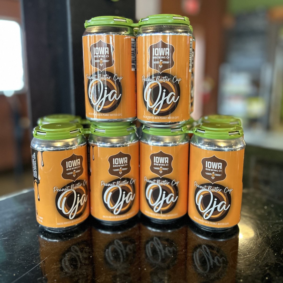 We have a VERY LIMITED supply of Peanut Butter Cup Oja 4-packs available now in the taproom!
This decadently delicious drink combines two favorites, peanut butter and chocolate, in our delicious Baltic Porter!
They won't last long, so come and get some before they are gone!