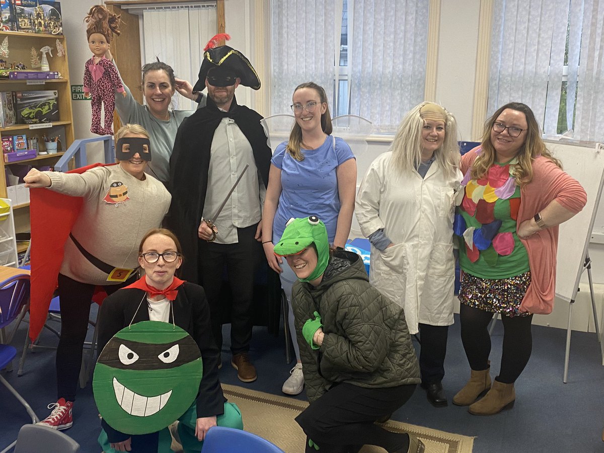 Daresbury teachers invested in World Book Day! Yes, the rumours are correct -Miss Trunchbull did throw that child by its hair!!!!