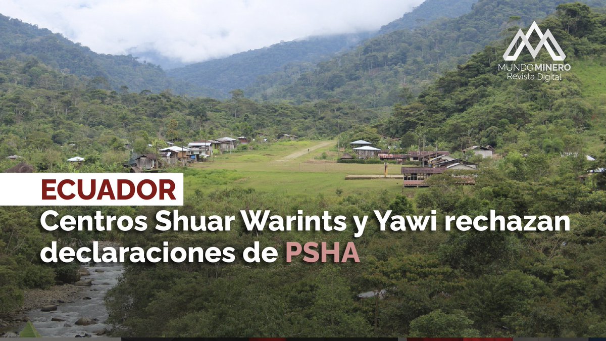 𝗖𝗲𝗻𝘁𝗿𝗼𝘀 𝗦𝗵𝘂𝗮𝗿 𝗪𝗮𝗿𝗶𝗻𝘁𝘀 𝘆 𝗬𝗮𝘄𝗶 𝗿𝗲𝗰𝗵𝗮𝘇𝗮𝗻 𝗱𝗲𝗰𝗹𝗮𝗿𝗮𝗰𝗶𝗼𝗻𝗲𝘀 𝗱𝗲 𝗣𝗦𝗛𝗔
Los Centros Shuar Warints y Yawi rechazan las declaraciones de Jaime Palomino, presidente del PSHA, respaldado por la CONAIE y la CONFENIAE, quienes censuraron la
