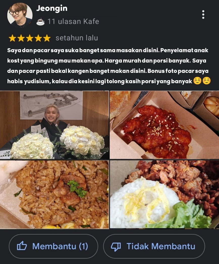 Review google
Jeonglix one tweet au