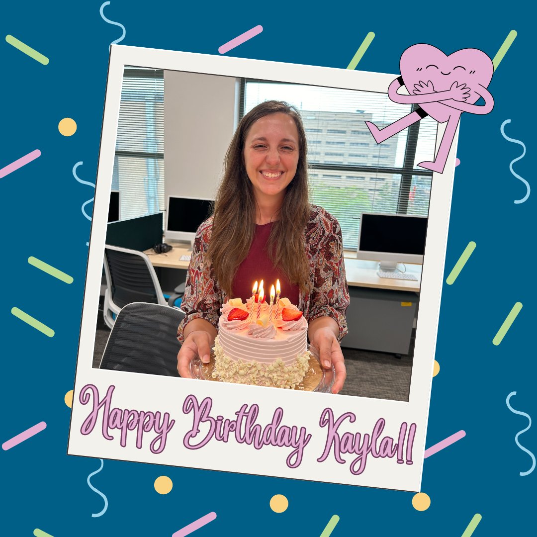 Happy birthday to one of our graduate students, Kayla!! We are so thankful for all that you do, and we hope you have an amazing day! 💖