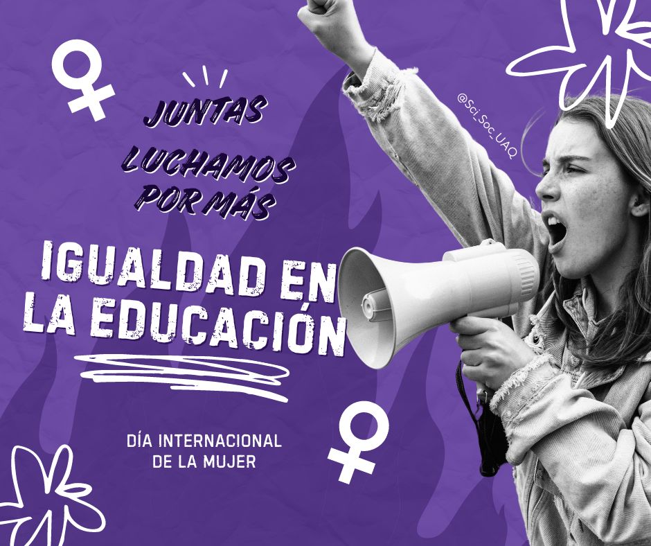 #8Marzo Por la eliminación de la brecha académica de género que prevalece en la ciencia, la tecnología, la ingeniería y las matemáticas, para impulsar el empoderamiento de mujeres y niñas en la era digital #STEMeducation #STEM #Mujeres <a href="/amciencias/">Academia Mexicana de Ciencias</a> <a href="/UAQmx/">UAQmx</a> <a href="/UNESCO_es/">UNESCO en español 🏛️#Educación #Ciencia #Cultura</a> <a href="/DraTereGasca/">Tere García Gasca</a>