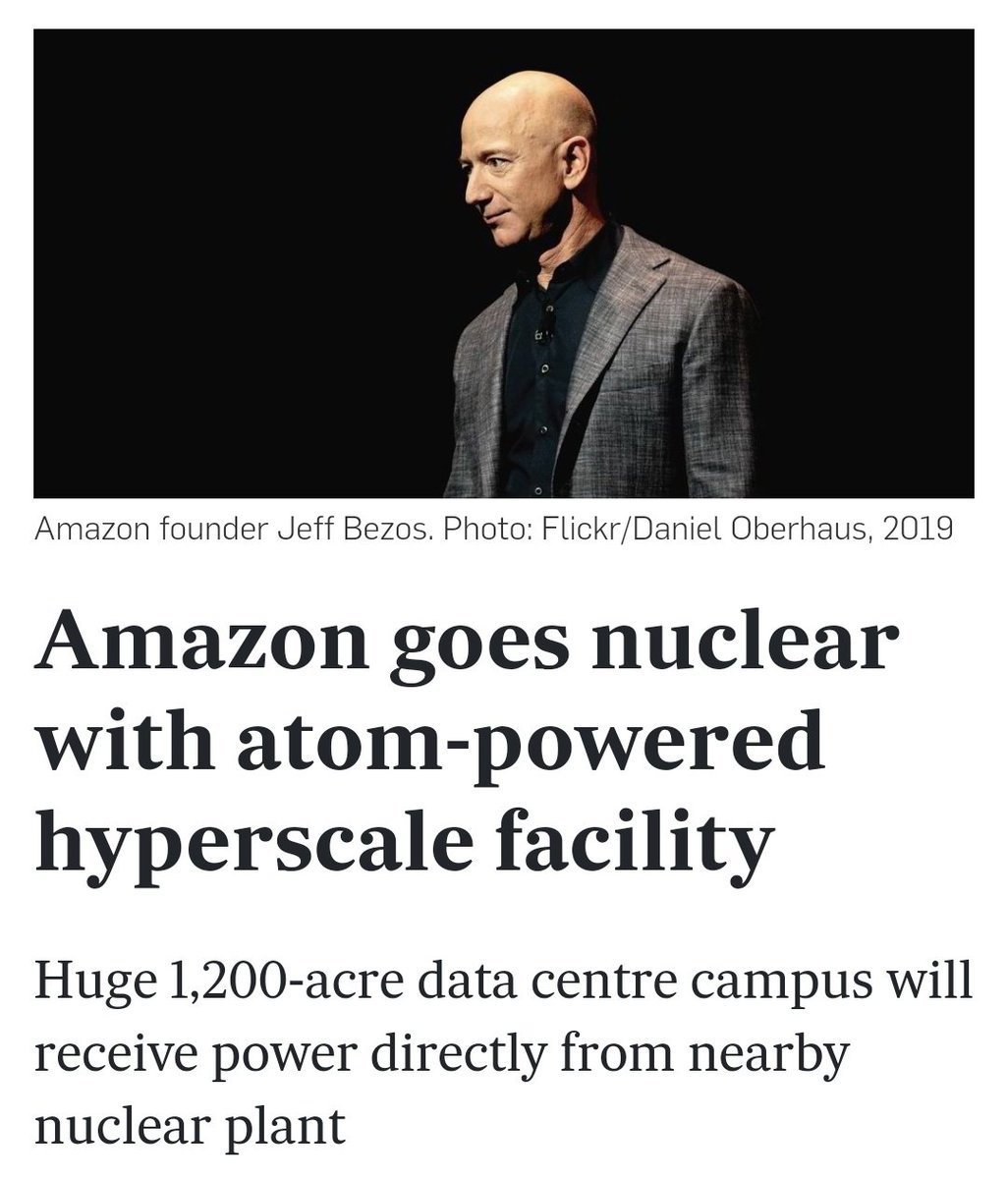 'Amazon’s cloud computing company has bought a nuclear-powered hyperscale data center campus in the US as it looks to square its ever-increasing energy demands with net zero targets.'

$THETA will help data centers manage their ever increasing power demands.