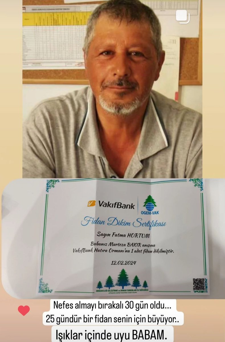 30 gün...  
Babam🤍