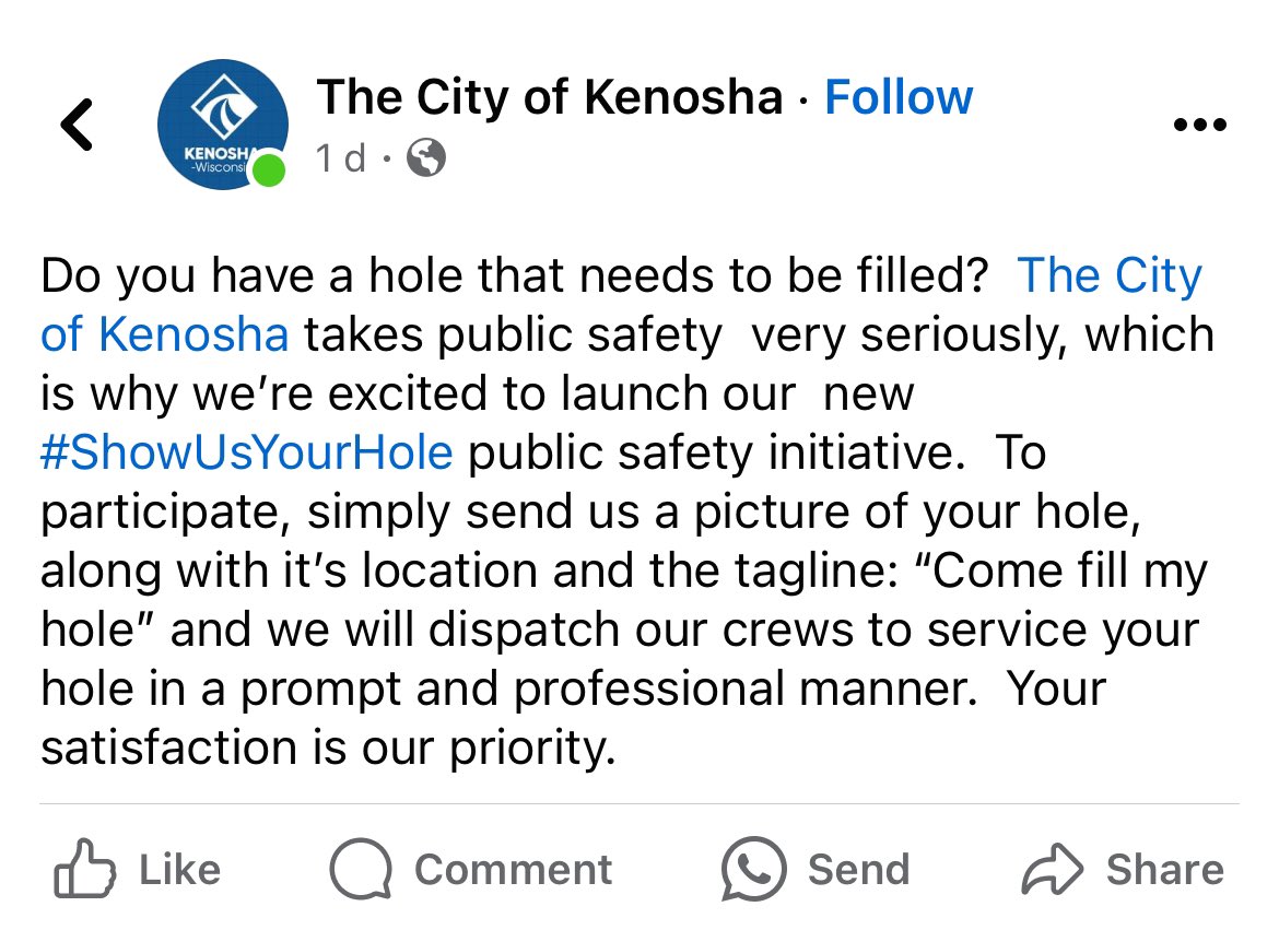 probablyalissa's tweet photo. Great stuff happening in Kenosha https://t.co/DKep2TRRDH